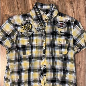 Harley-Davidson Button up Top